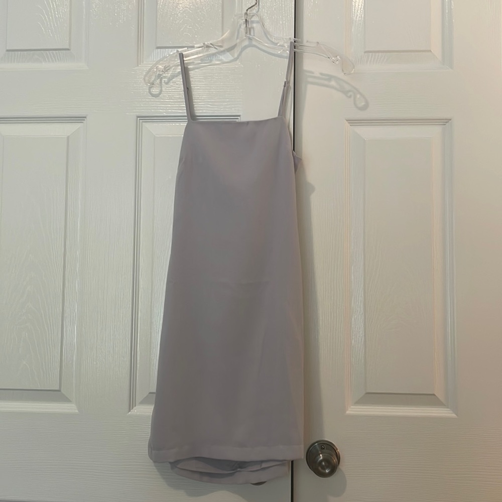 Lulu’s Gray Spaghetti Strap Mini Dress